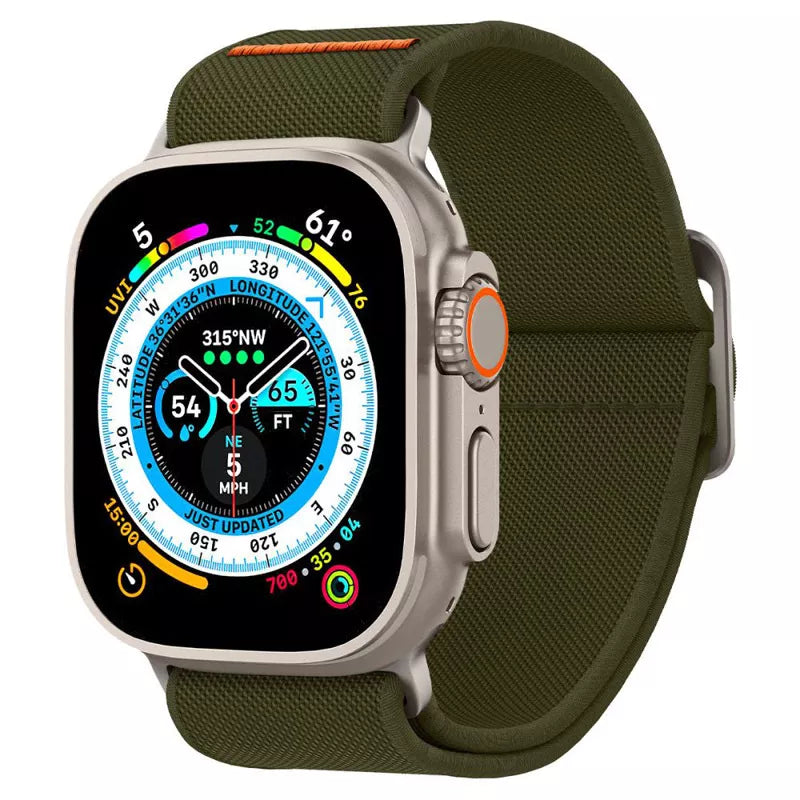 Spigen Fit Lite Ultra – dirželis, skirtas „Apple Watch“ 42/44/45/49 mm (chaki)