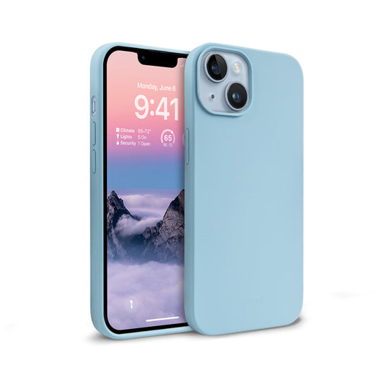"Crong Color Cover" skysto silikono dėklas "iPhone 14 Max" (mėlynas)