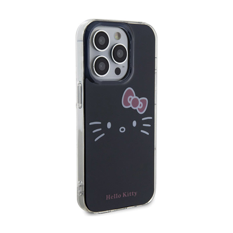 Hello Kitty IML Kitty Face – dėklas iPhone 15 Pro Max (juodas)