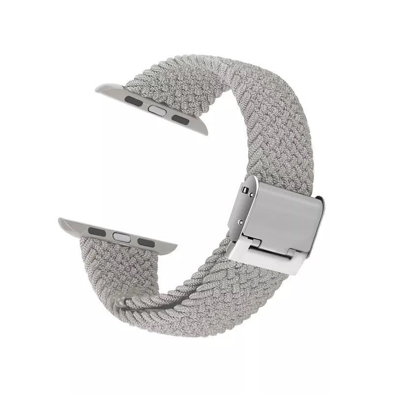 Crong Wave Band – Pinta apyrankė, skirta Apple Watch 38/40/41/42 mm (šviesiai pilka)