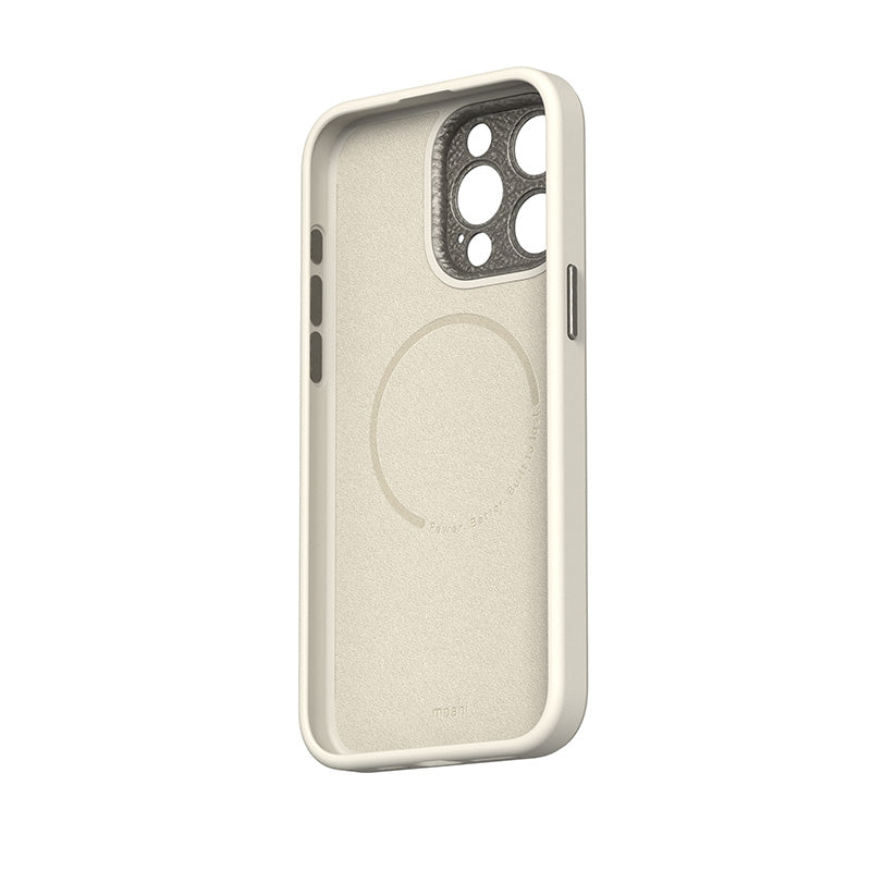 Moshi Napa MagSafe – odos dėklas iPhone 15 Pro Max (Eggnog White)