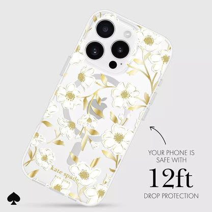 Kate Spade New York Protective Gems MagSafe – dėklas, skirtas iPhone 16 Pro (Sunshine Floral)