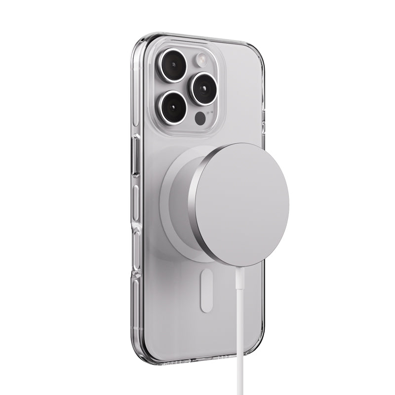Crong Clear MAG Pro – iPhone 16 Pro MagSafe dėklas (Skaidrus)