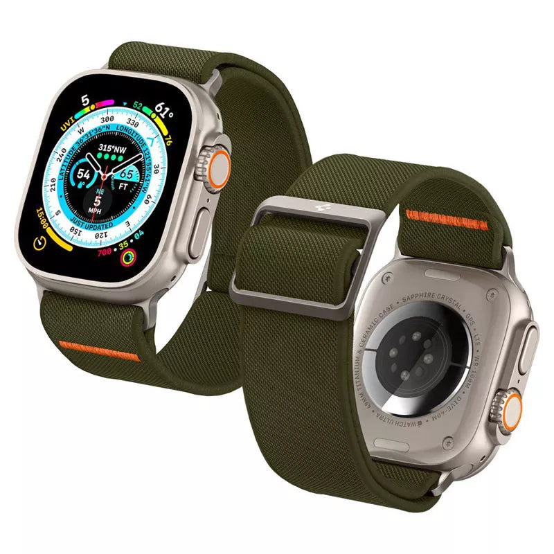 Spigen Fit Lite Ultra – dirželis, skirtas „Apple Watch“ 42/44/45/49 mm (chaki)