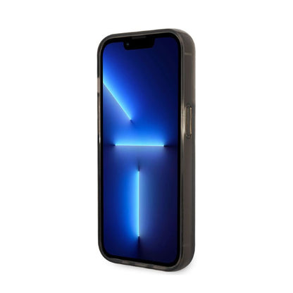 Karl Lagerfeld Liquid Glitter NFT Choupette Head – dėklas, skirtas „iPhone 14 Pro Max“ (juodas)