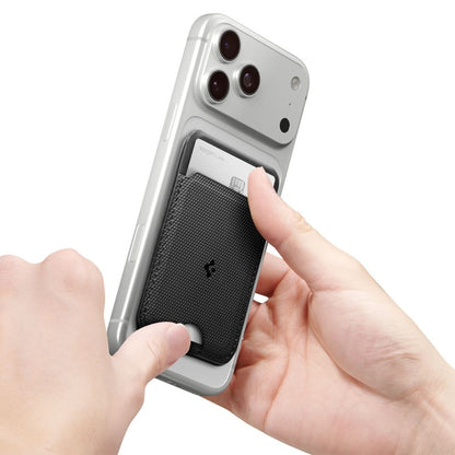 Spigen S314-1 Slim Fold Tripod MagSafe – magnetinė piniginė su stovo funkcija (juoda)