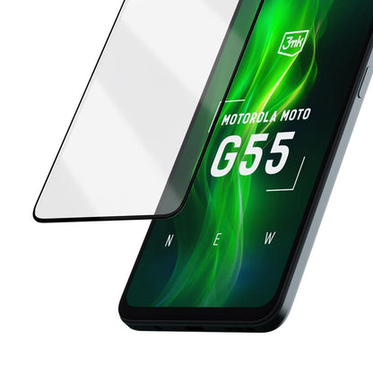 3mk HardGlass Max Lite – Grūdintas stiklas, skirtas Motorola Moto G55 5G (Juoda)