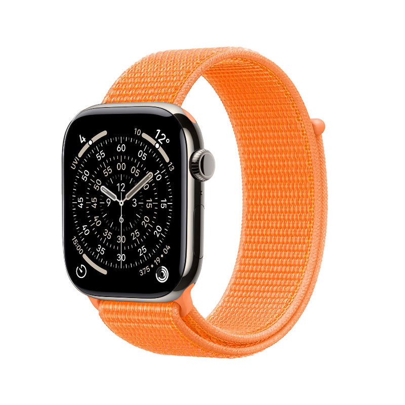 Crong Nailoninis sportinis dirželis Apple Watch 38/40/41/42 mm (Tropinis oranžinis)