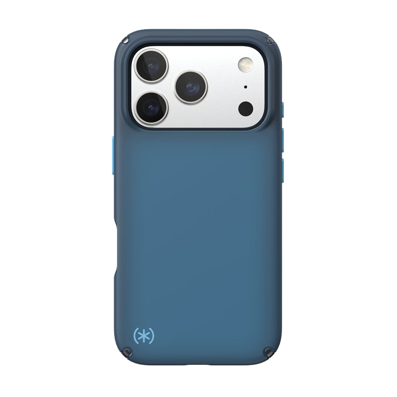 Speck Presidio Lux MagSafe – dėklas iPhone 17 Pro (Deep Sea Fade / Black / Spell Blue)