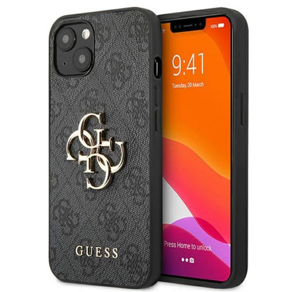Guess 4G Big Metal Logo - Dėklas iPhone 13 (Pilka)