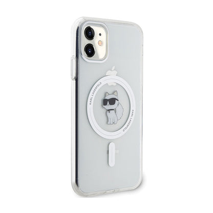 Karl Lagerfeld IML Choupette MagSafe – dėklas iPhone 11 (skaidrus)