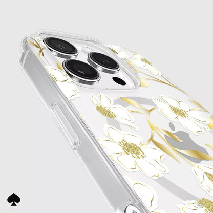 Kate Spade New York Protective Gems MagSafe – dėklas, skirtas iPhone 16 Pro (Sunshine Floral)