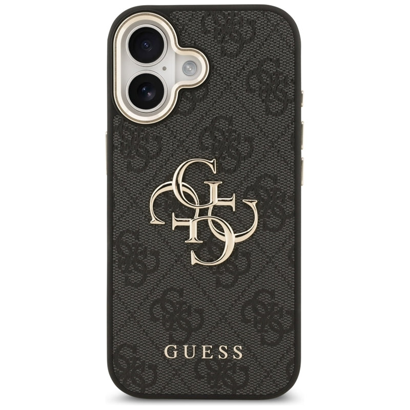 Guess 4G Big 4G Klasikinis Logotipas - Dėklas iPhone 17 (Juoda / Auksinė)