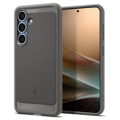 Spigen Rugged Armor Mag MagSafe – dėklas Samsung Galaxy S25 (marmurinis pilkas)