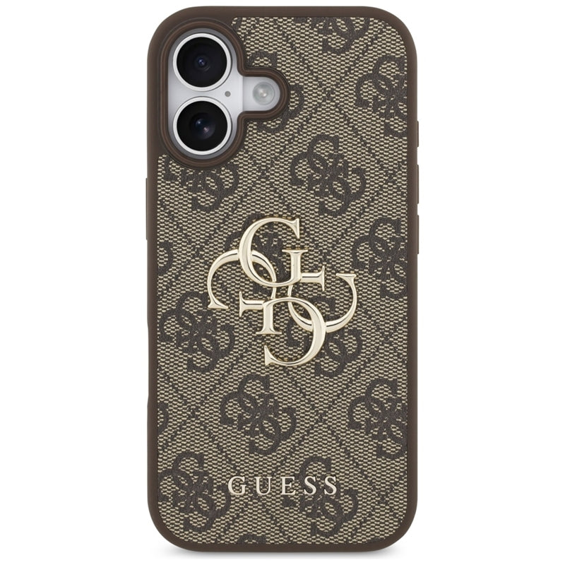 Guess 4G Didelis Logotipas - Dėklas iPhone 17 (rudas)