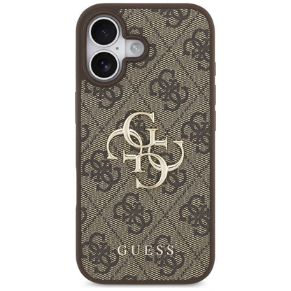 Guess 4G Didelis Logotipas - Dėklas iPhone 17 (rudas)