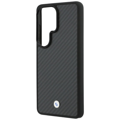 BMW magnetinis dėklas „Carbon Fiber MagSafe“ – „Samsung Galaxy S26 Ultra“ (juodas)