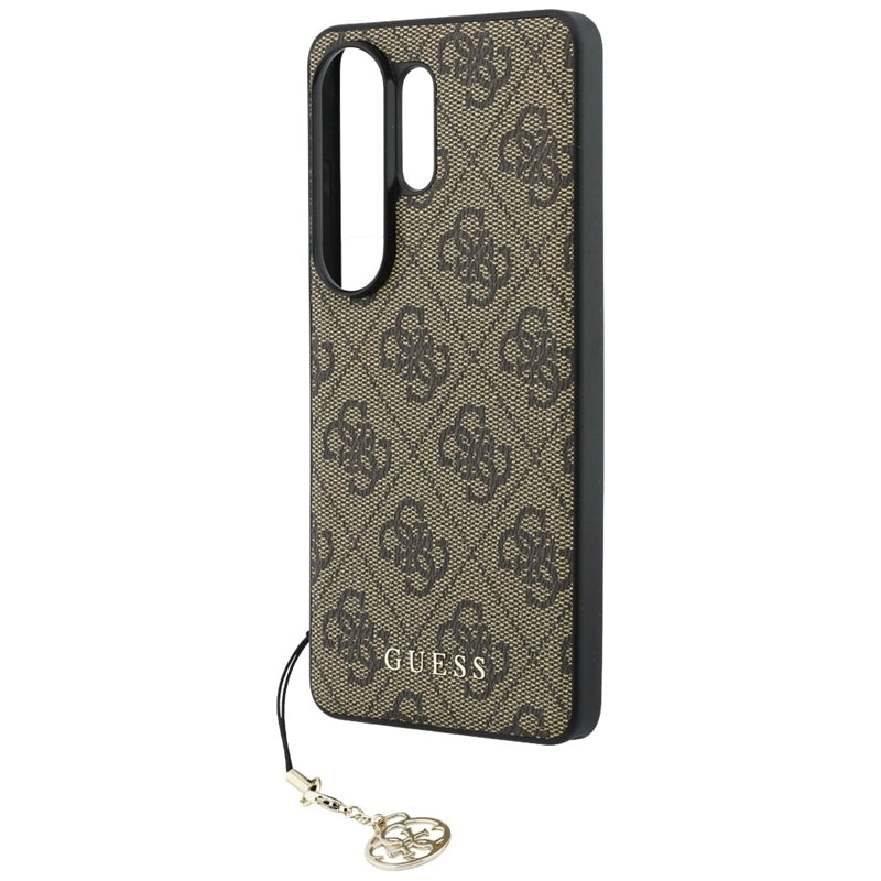 „Guess“ 4G Classic Logo Charm MagSafe dėklas – Samsung Galaxy S26 Ultra (rudas)
