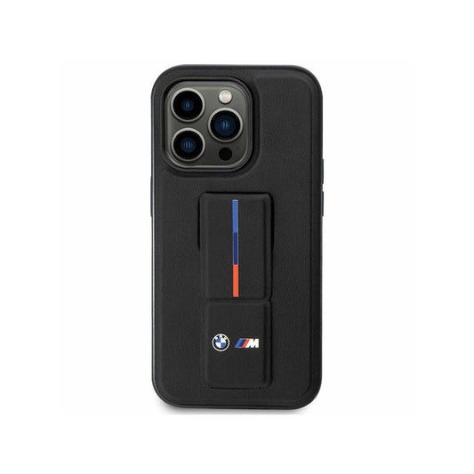 BMW Grip Stand Hot Stamp – dėklas skirtas iPhone 14 Plus (juodas)