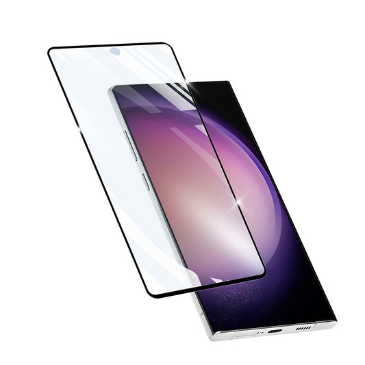 Cellularline Impact Glass Capsule – grūdintas apsauginis stiklas Samsung Galaxy S24 Ultra (juodu rėmeliu)