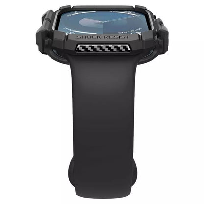 Spigen Rugged Armor – dėklas, skirtas „Apple Watch 10 42 mm“ (matinė juoda)