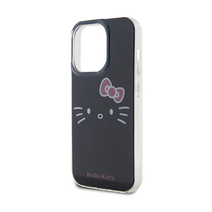 Hello Kitty IML Kitty Face – dėklas iPhone 15 Pro Max (juodas)