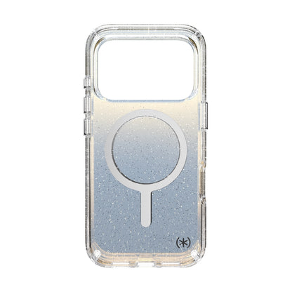 Speck Presidio Lux MagSafe dėklas - iPhone 17 Pro dėklas (Hyper Mirror Glitter / Silver Metallic)