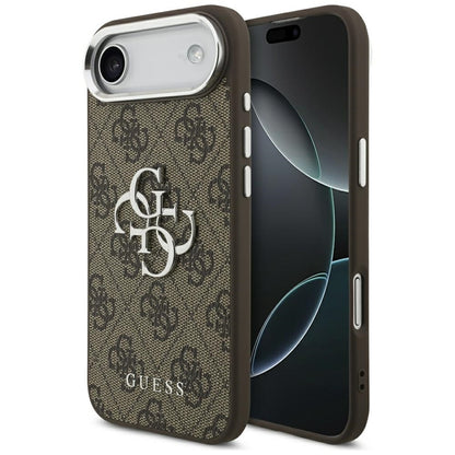 Guess 4G Big 4G Classic Logo dėklas iPhone Air (Ruda / Sidabrinė)