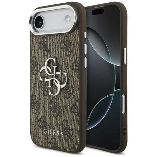 Guess 4G Big 4G Classic Logo dėklas iPhone Air (Ruda / Sidabrinė)
