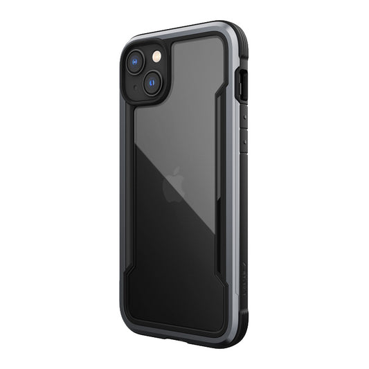 X-Doria Raptic Shield – aliumininis dėklas, skirtas iPhone 14 Plus (išbandytas numetus iš 3 m aukščio) (juodas)