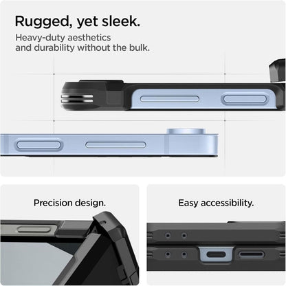 Spigen Tough Armor Pro Mag MagSafe - Dėklas, skirtas Samsung Galaxy Z Flip 6 / 7 FE (juoda)