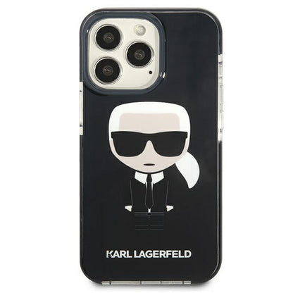 Karl Lagerfeld Fullbody Ikonik – "iPhone 13 Pro" dėklas (juodas)