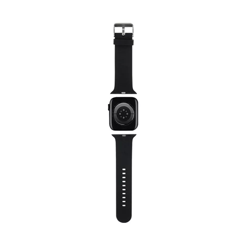 Karl Lagerfeld 3D guminė „Choupette“ galva NFT – dirželis, skirtas „Apple Watch 42/44/45/49 mm“ (juodas)