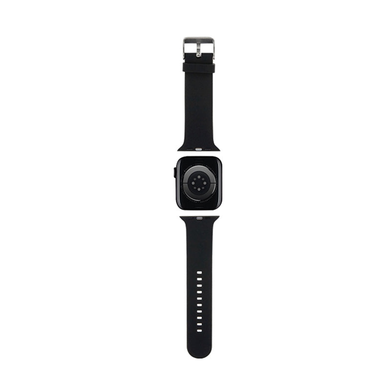 Karl Lagerfeld 3D guminė „Choupette“ galva NFT – dirželis, skirtas „Apple Watch 42/44/45/49 mm“ (juodas)