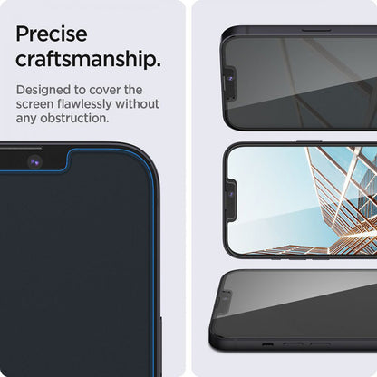 Spigen Glas.TR Slim – Grūdintas stiklas su privatumo filtru iPhone 14 / iPhone 13 Pro / iPhone 13