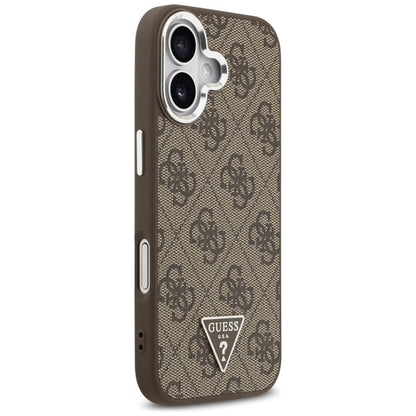 Guess 4G Triangle Logo MagSafe dėklas iPhone 17 (rudas)