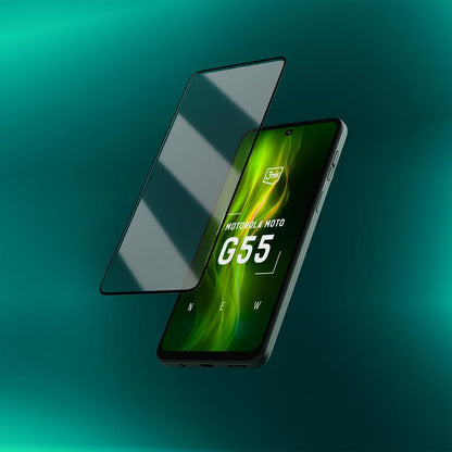 3mk HardGlass Max Lite – Grūdintas stiklas, skirtas Motorola Moto G55 5G (Juoda)