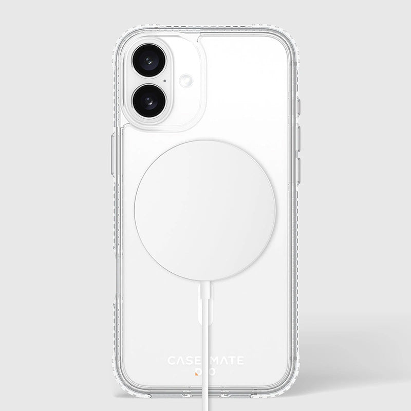 Case-Mate Tough D3O MagSafe – dėklas, skirtas „iPhone 16 Plus“ (skaidrus)