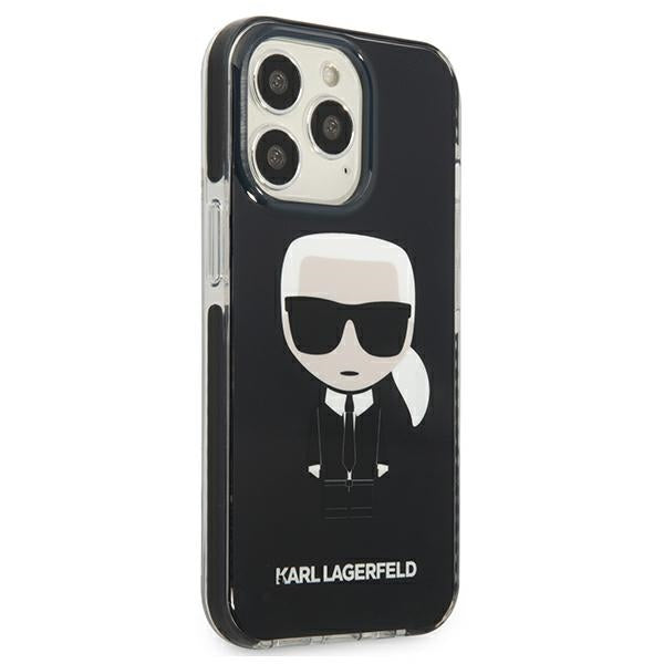 Karl Lagerfeld Fullbody Ikonik – "iPhone 13 Pro" dėklas (juodas)