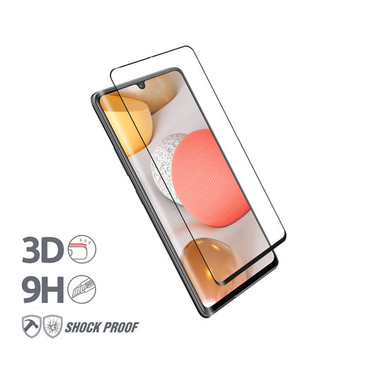 Crong 3D Armor Glass – Grūdintas 9H Full Glue stiklas visam Samsung Galaxy A42 5G ekranui