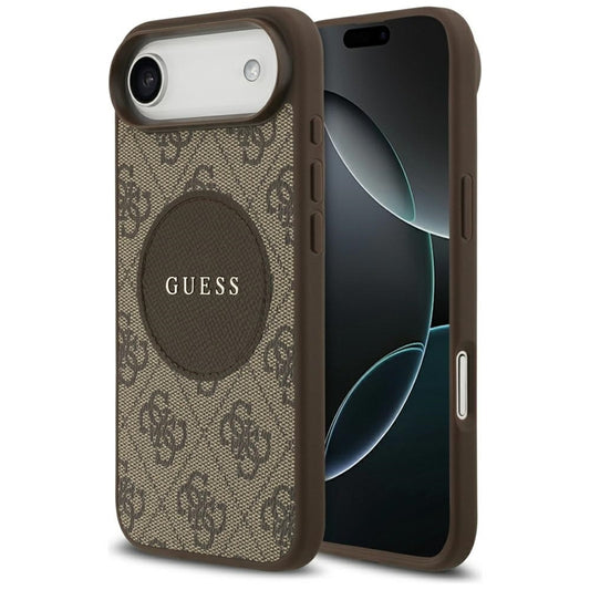 Guess 4G Circle Classic Logo MagSafe – Dėklas iPhone Air (Ruda)