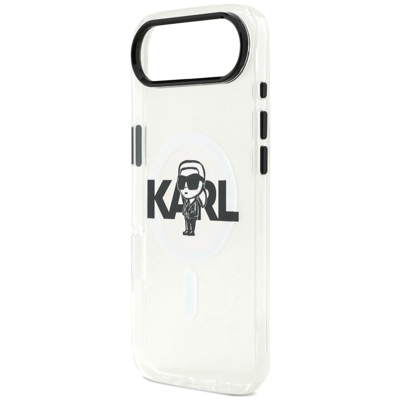 Karl Lagerfeld IML Karl Sketch Logotipas MagSafe - Dėklas iPhone Air (skaidrus)