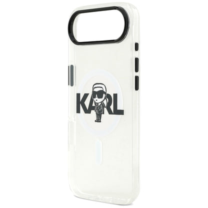 Karl Lagerfeld IML Karl Sketch Logotipas MagSafe - Dėklas iPhone Air (skaidrus)