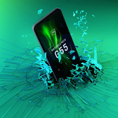 3mk HardGlass Max Lite – Grūdintas stiklas, skirtas Motorola Moto G55 5G (Juoda)