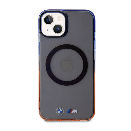 BMW Gradient Bumper MagSafe – dėklas iPhone 14 (pilkas)