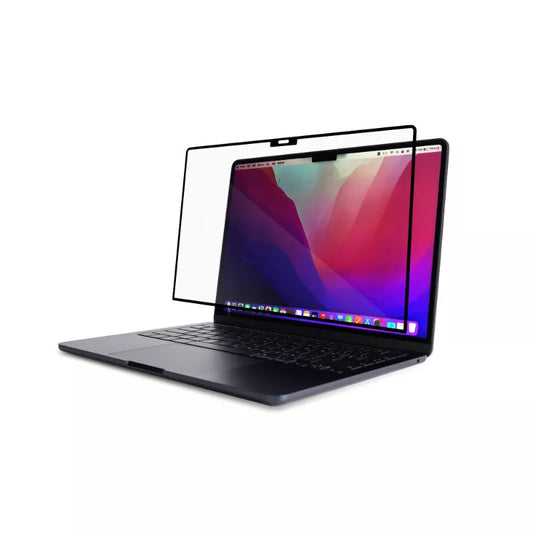 Moshi iVisor XT - Ekrano apsauga, skirta MacBook Air 13.6" M3 (2024) / M2 (2022) (juodas rėmelis)