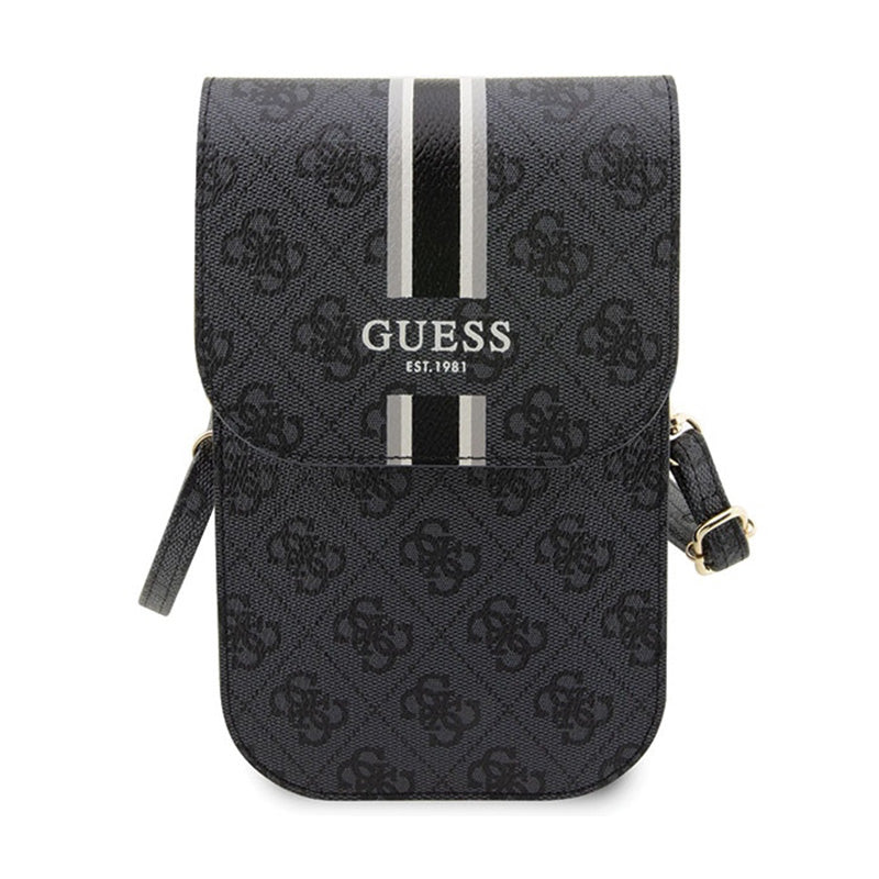 Guess 4G Stripes – Rankinukas telefonui per petį (juoda)
