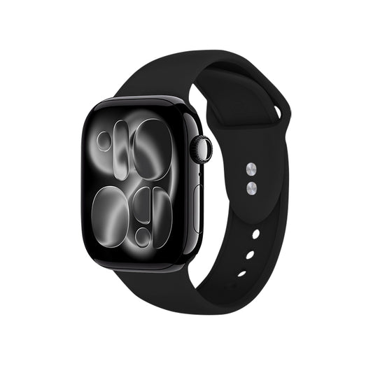 Crong Liquid – dirželis, skirtas Apple Watch 38/40/41/42 mm (juodas)