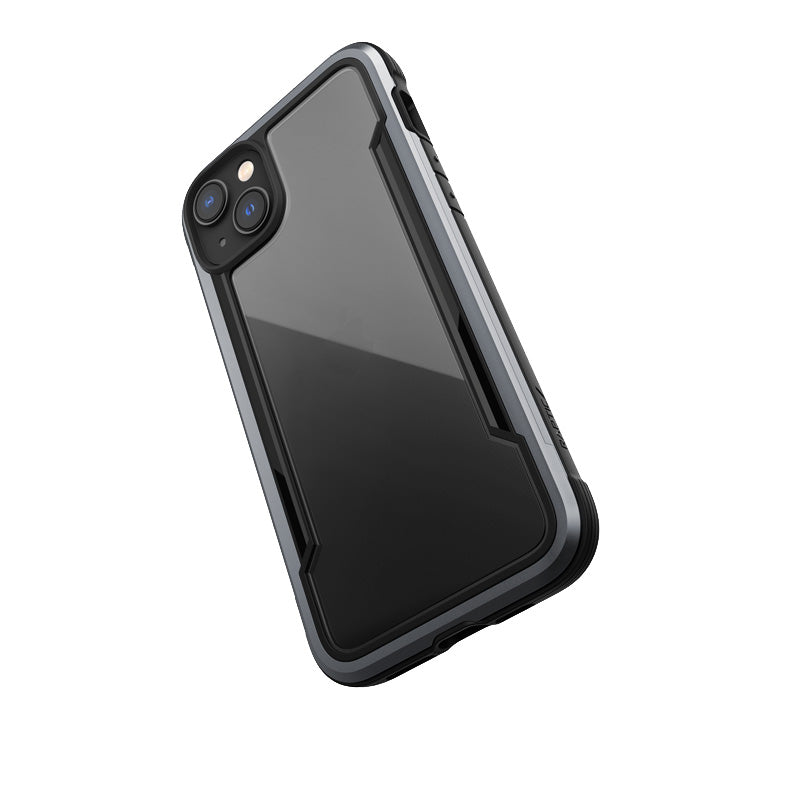 X-Doria Raptic Shield – aliumininis dėklas, skirtas iPhone 14 Plus (išbandytas numetus iš 3 m aukščio) (juodas)