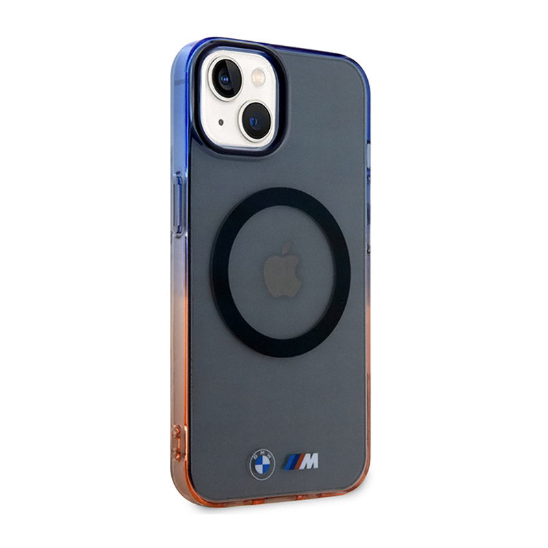 BMW Gradient Bumper MagSafe – dėklas iPhone 14 (pilkas)